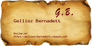 Gellisz Bernadett névjegykártya